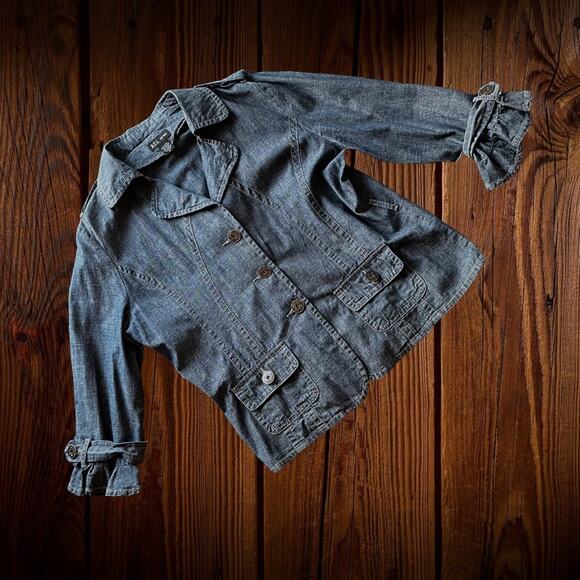 90's D.F.A. New York denim blazer jacket - Picture 6 of 9